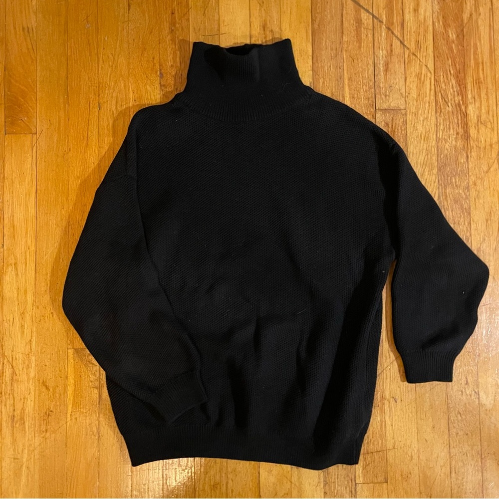 Zara Man black turtleneck sweater